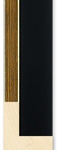 Alternative view of goud met zwart 35x35 mm