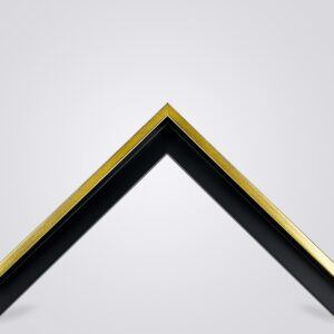 goud met zwart 35x35 mm